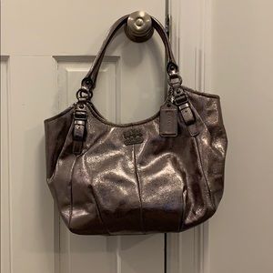 Chrome coach bag
